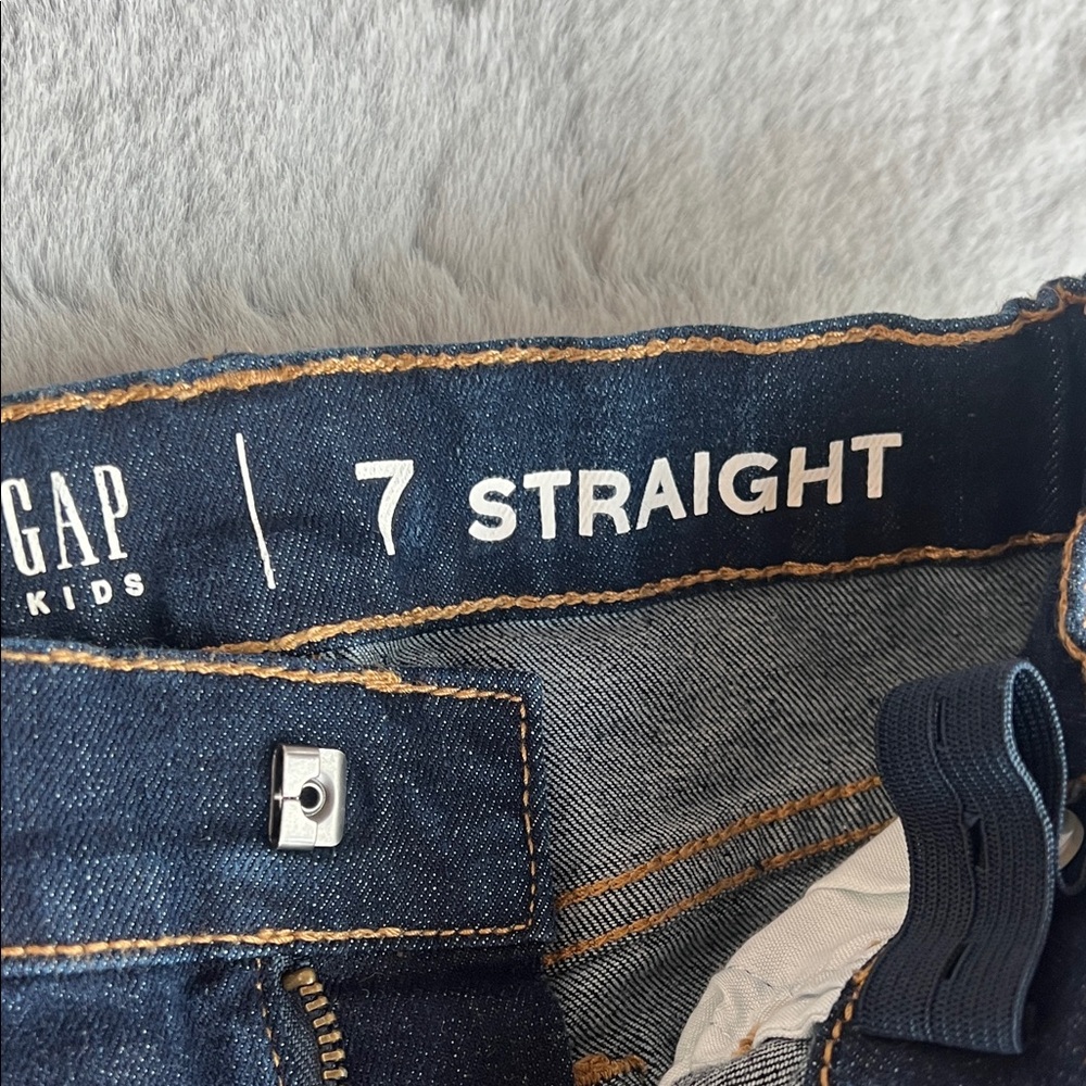 GAP Dark Blue Straight Leg Jeans - Picture 2 of 7